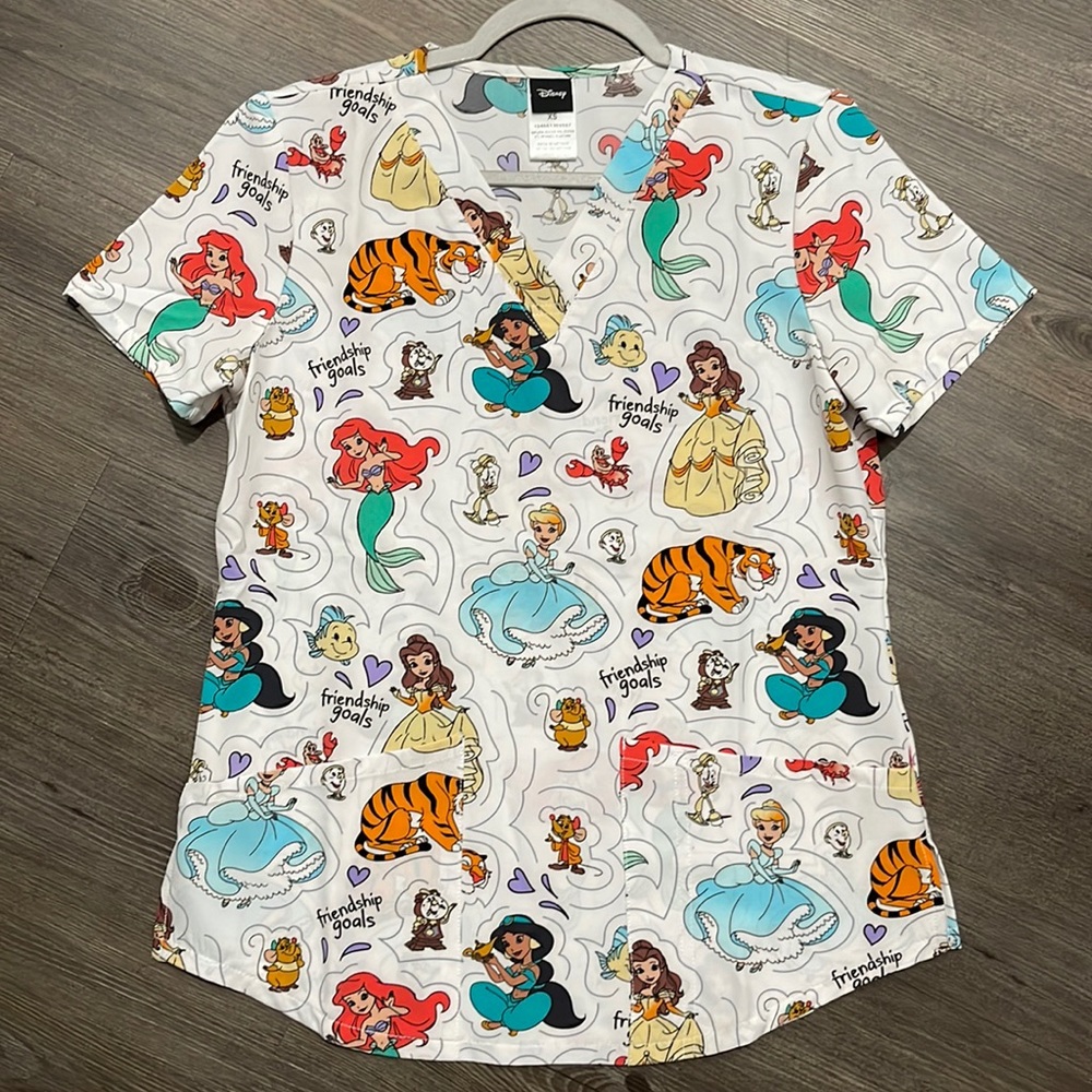 Disney Scrub Top Women